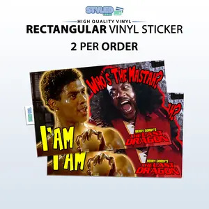 Styled Cards Last Dragon rectangle vinyl sticker - High-Quality Vinyl Design for Personalized Financial Accessories - 2 Stickers per Pack