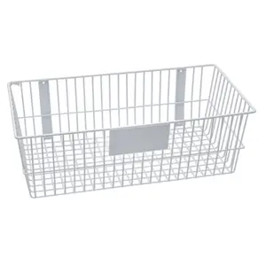 RACKEM RACKS 9192-W 24 x 12 x 8 in. Wire Basket - White