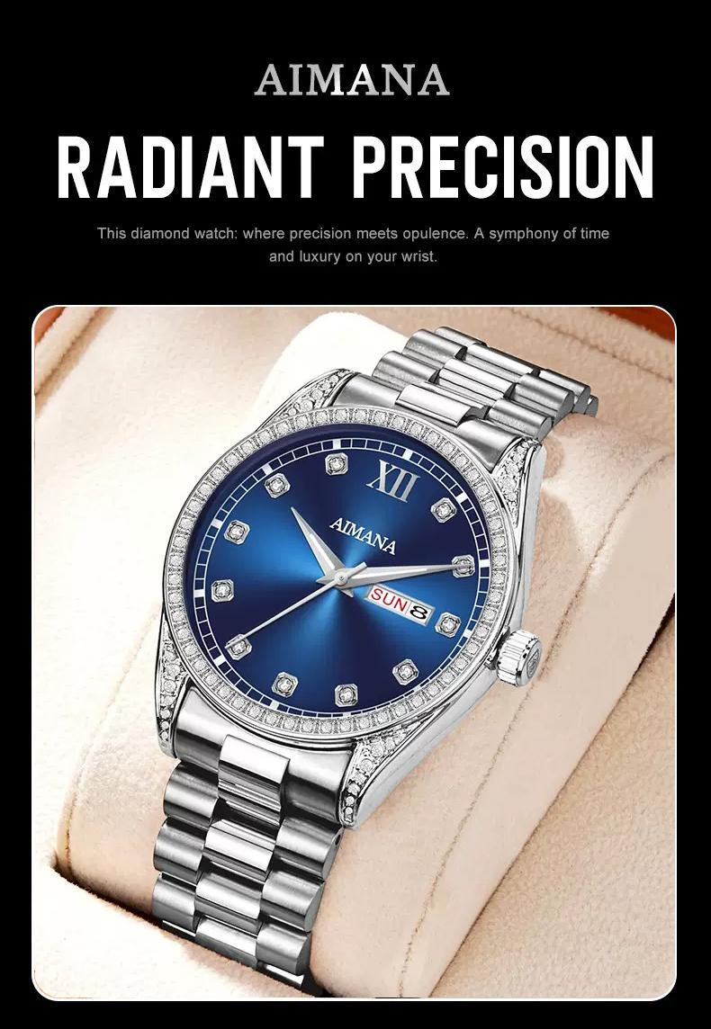 Men’s Business Fashion Quartz Watch, featuring a round full-diamond dial, available in three colors.luminous display, water resistance, and date function. A trendy, versatile, and exquisite timepiece — the perfect gift for birthdays or parties. Men’s Business Fashion Quartz Watch, featuring a round full-diamond dial, available in three colors.luminous display, water resistance, and date function. A trendy, versatile, and exquisite timepiece — the perfect gift for birthdays or parties.