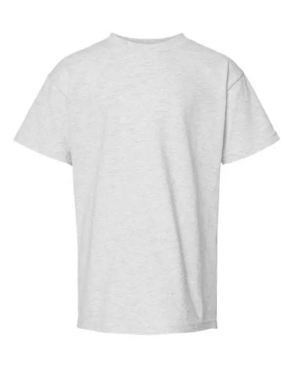 Hanes 5480 Menswear Men's Plain Ash Shortsleeve Tshirt - Casual Round Neck, 5.2 oz. ComfortSoft® Cotton Top