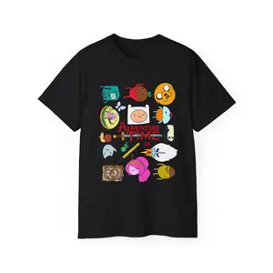 Jake The Dog Finn The Human Ice King BMO Princess Bubblegum Marceline T-Shirt, Nostalgia 2D Print T-Shirt, Cartoon Network Shirt, Gifts for Cartoon Fans #AdventureTime #CartoonNetwork #NostalgiaCore #ToonVerse #FinnAndJake #GraphicTee #StreetwearUS