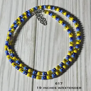 Handstrung seed bead necklaces