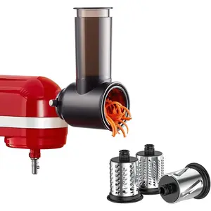 Slicer shredder attachments for kitchenaid stand mixer cheese grater attachment for kitchenaid slicer accessories with 3 blades by