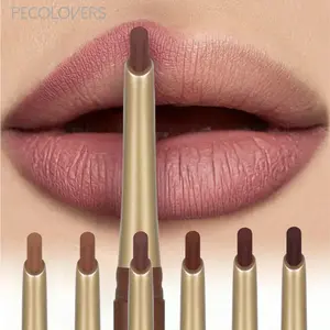1pc Red Brown Waterproof Long-lasting Lip Liner Pen, Non-sticky, Beauty Lip Makeup, Lipliner