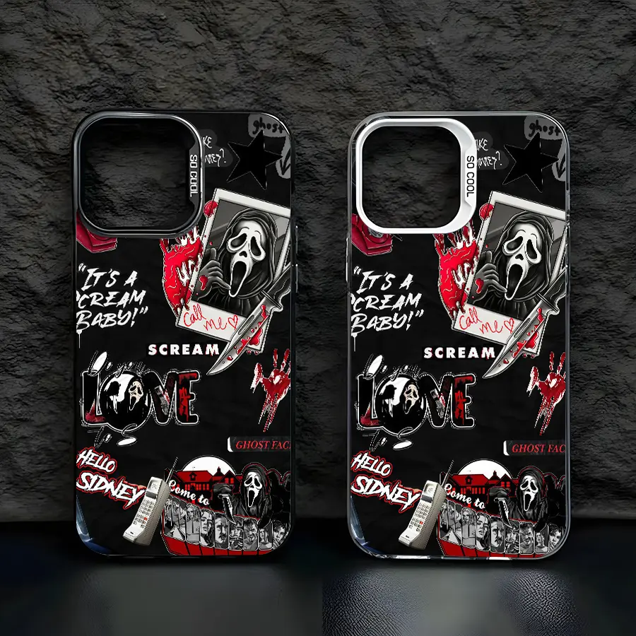 Ghostface Horror Phone Case for iPhone 17 16 15 14 13 Pro Max Scream Movie Pattern Printed Halloween Scary Cover, Slasher Aesthetic Gift - TikTok Shop Ghostface Horror Phone Case for iPhone 17 16 15 14 13 Pro Max Scream Movie Pattern Printed Halloween Scary Cover, Slasher Aesthetic Gift - TikTok Shop