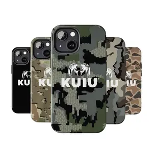 Kuiu Hunting Camo Rubber Phone Case Compatible with iPhone 17, 16, 15, 14, 13, 12, 11, X & Galaxy