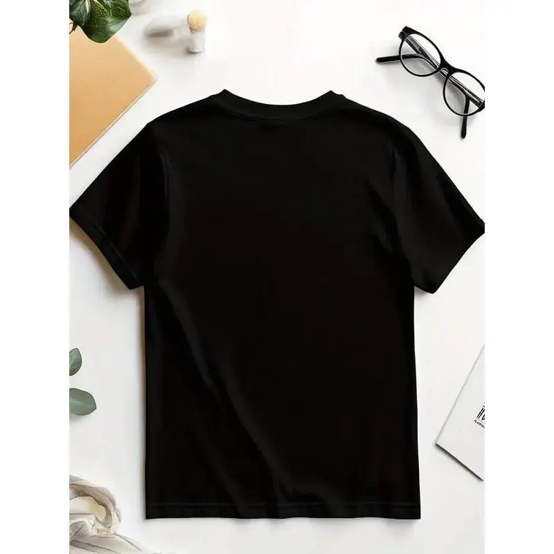 Men's Classic Plain Shortsleeve Cotton Top - Unisex Black Scrub Life Nurse Graphic Crew Neck Tee, Soft Machine-Washable Polyester Plus Size Comfortable Daily Wear for Frontline Medical Staff, Shirt, Menswear, Round Neck
