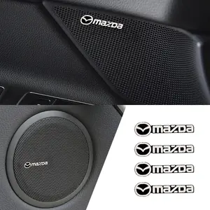 3D Car Audio Speaker Badge Sticker Decoration, Compatible with Mazda Models, Enhance Your Vehicle's Look, Perfect Accessory