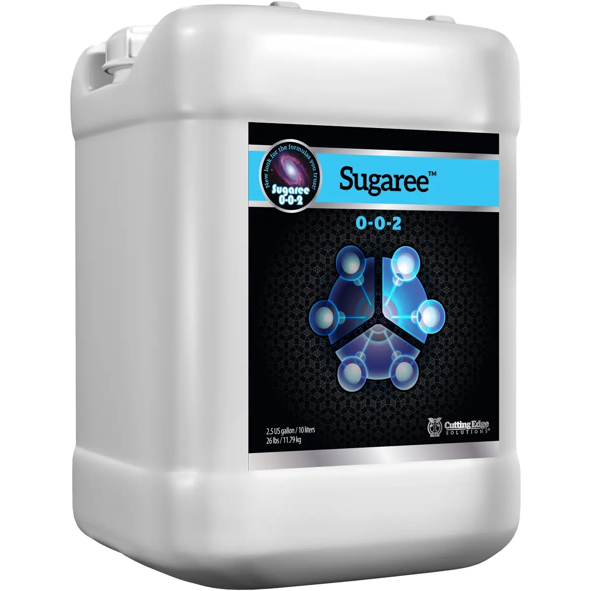 Cutting Edge CES2903 2.5 gal Sugaree 0-0-2 Garden Soil Supplement, for Continuous Feed Systems & Hydroponics, Promotes Flower Bulk & Supports Carbohydrate Metabolism