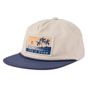 Adult Unisex Scenic Palms Twill Rope Hat