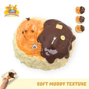 YOYOYOSQUISHY Chocolate Palmiers Soft Muddy Texture Taba Squishy Toy Food-Grade Silicone, Hand-Painted, Gift-Ready Box, Slow Rebound, Stress Relief, 8.4 × 7 × 4.8 cm