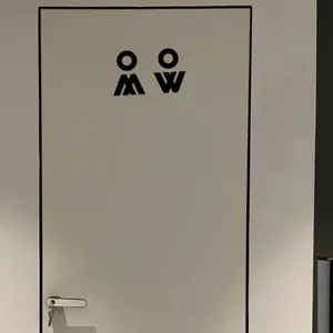 Unconventional and Chic Acrylic Gender - Coded Restroom Signage: Great for Airports, Malls, and Corporate Complexes Decorative Plague.