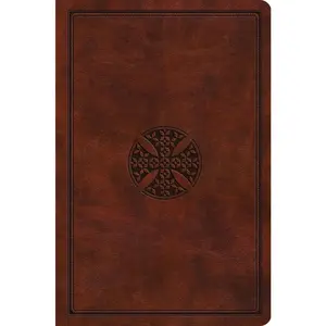 USED-ESV Value Compact Bible (Trutone, Chestnut, Mosaic Cross Design) by Esv Bibles (Imitation Leather)
