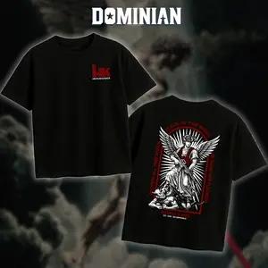 DOMINIAN Heckler & Koch Saint Michael T-Shirt/Hoodie Casual 100% Cotton, Army Military Menswear, Gun Shirt Tactical Gear, Veteran Shirt, Good Graphic Shirt, Made In USA.