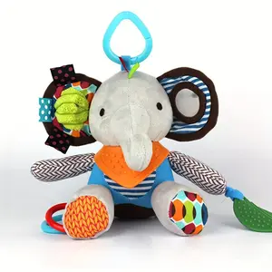 Baby Animal Design Plush Toy, Cute Stuffed Animal Doll, Hanging Baby Toy, Soft Plush Infant Toy, Car Hanging and Bed Hanging Soothing Stuffed Doll