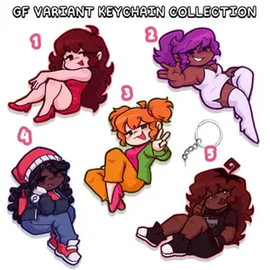 FNF Girlfriend Variant Keychains (PREORDER)