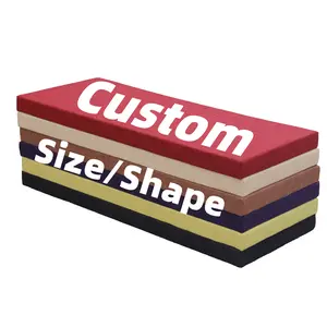 Custom Bench Cushions for Indoor Outdoor Furniture, Bay Window Seat Cushion, Non-Slip Waterproof Deep Seating for Garden Chair, Daybed Foam Mattress Pad