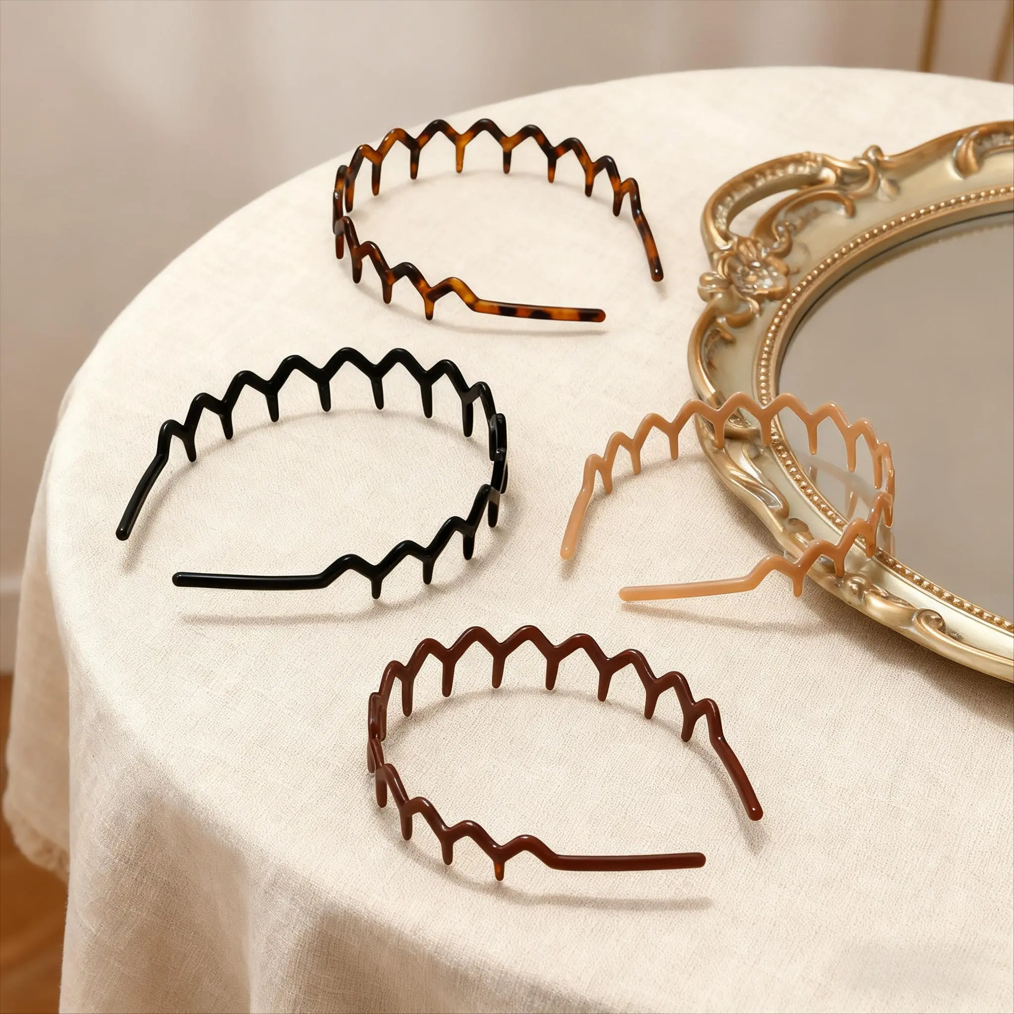 1pcs Women's Hairband Set! Shark-Tooth Comb & Leopard Zig-Zag Accessory