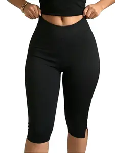 ASANDY Women's High Waist Capri Leggings Tummy Control 4-Way Stretch Slim Fit Non See-Through Cropped Yoga Pants for Gym Workout Running Daily Casual Loungewear Travel