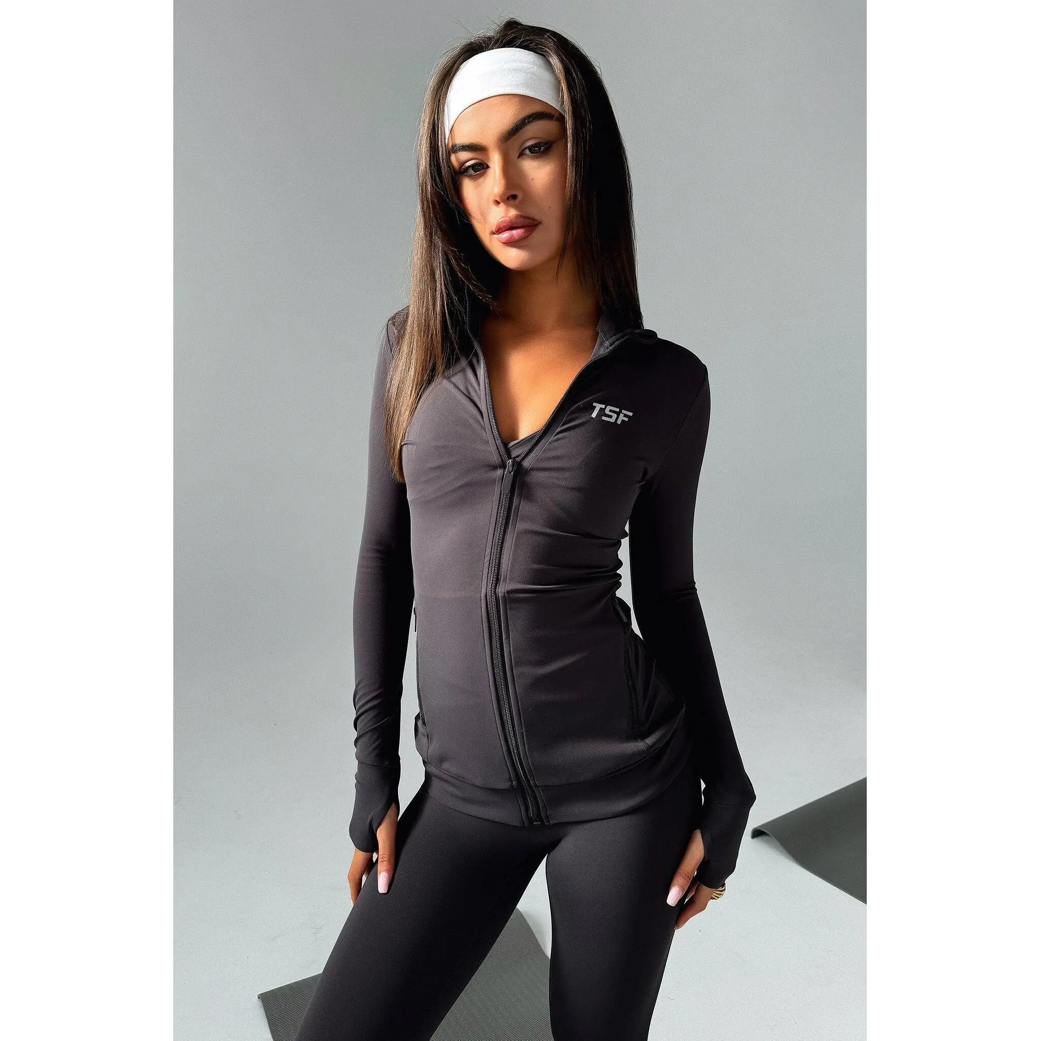 Brooks Zip Jacket - Grey Brooks Zip Jacket - Grey