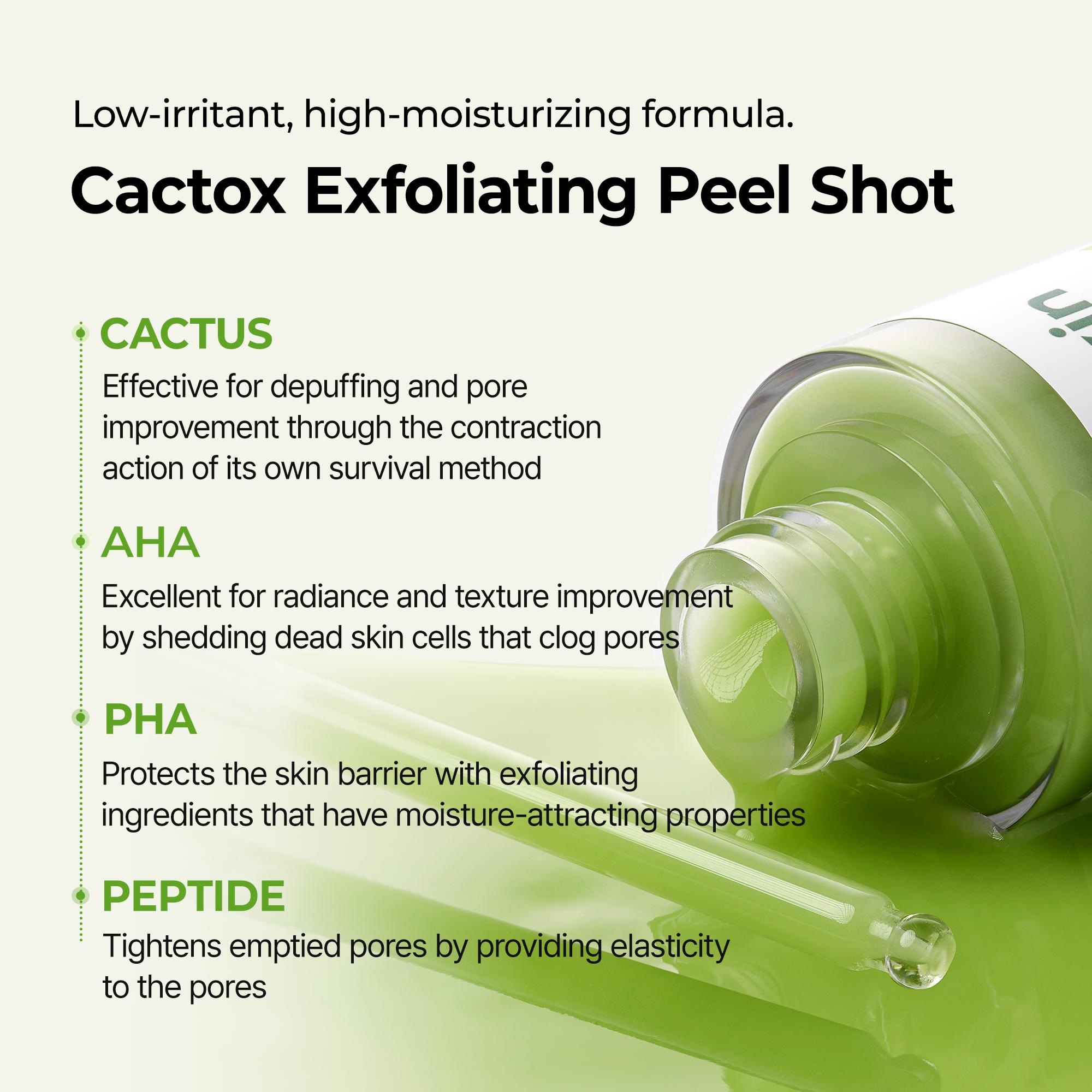 [Dr.Melaxin Official] Peel Shot Exfoliating 5-Step Set | Glow Rice, Kojic Turmeric, TX & Cactox Serum for Pore Clearing, Reducing Puffiness & Hydration Barrier