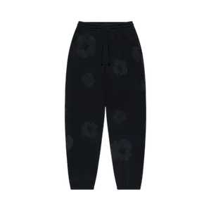 Denim Tears Cotton Wreath Sweatpants 'Black Monochrome'