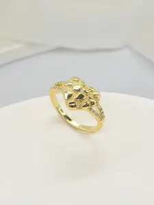 Mother's Day Gift Women's Fashion Irregular Design Heart Ring, Embedded Synthetic Zircon, Daily Party Jewelry Gift, Christmas Thanksgiving, Heart Cluster Ring