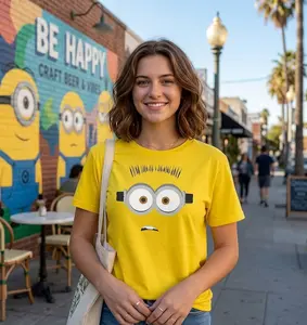 Dave Despicable Me Minions Banana T-Shirt, Minion Banana Splash T Shirt Design, Yellow Cartoon Characters T-Shirt Sublimation #cartoonshirt #gift #tshirt #minionshirt #vintage