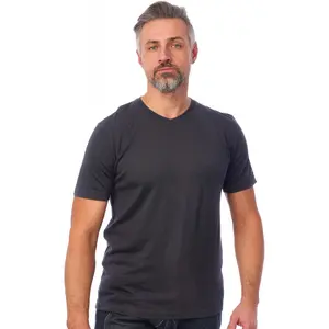 Wool T-Shirt Mens - Short Sleeve Merino Wool Shirts for Men Sport Lightweight Thermal Base Layer Hiking Tshirt