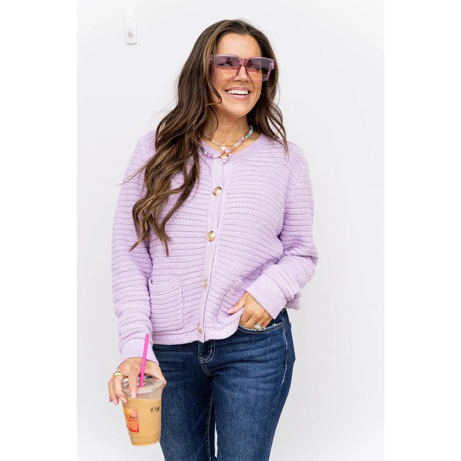 Own The Meeting Cardigan - Lilac Own The Meeting Cardigan - Lilac