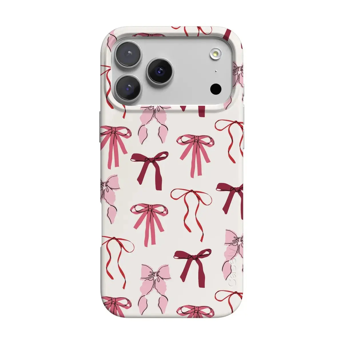 Casely iPhone 17 Pro Case | Lover Girlie | Pink Bows | Compatible with MagSafe | Classic Ultra Thin Design