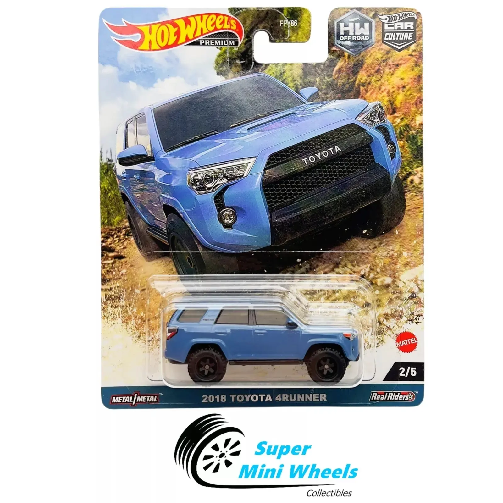 Hot Wheels Premium Car Culture 2018 Toyota 4Runner Blue Hot Wheels Premium Car Culture 2018 Toyota 4Runner Blue