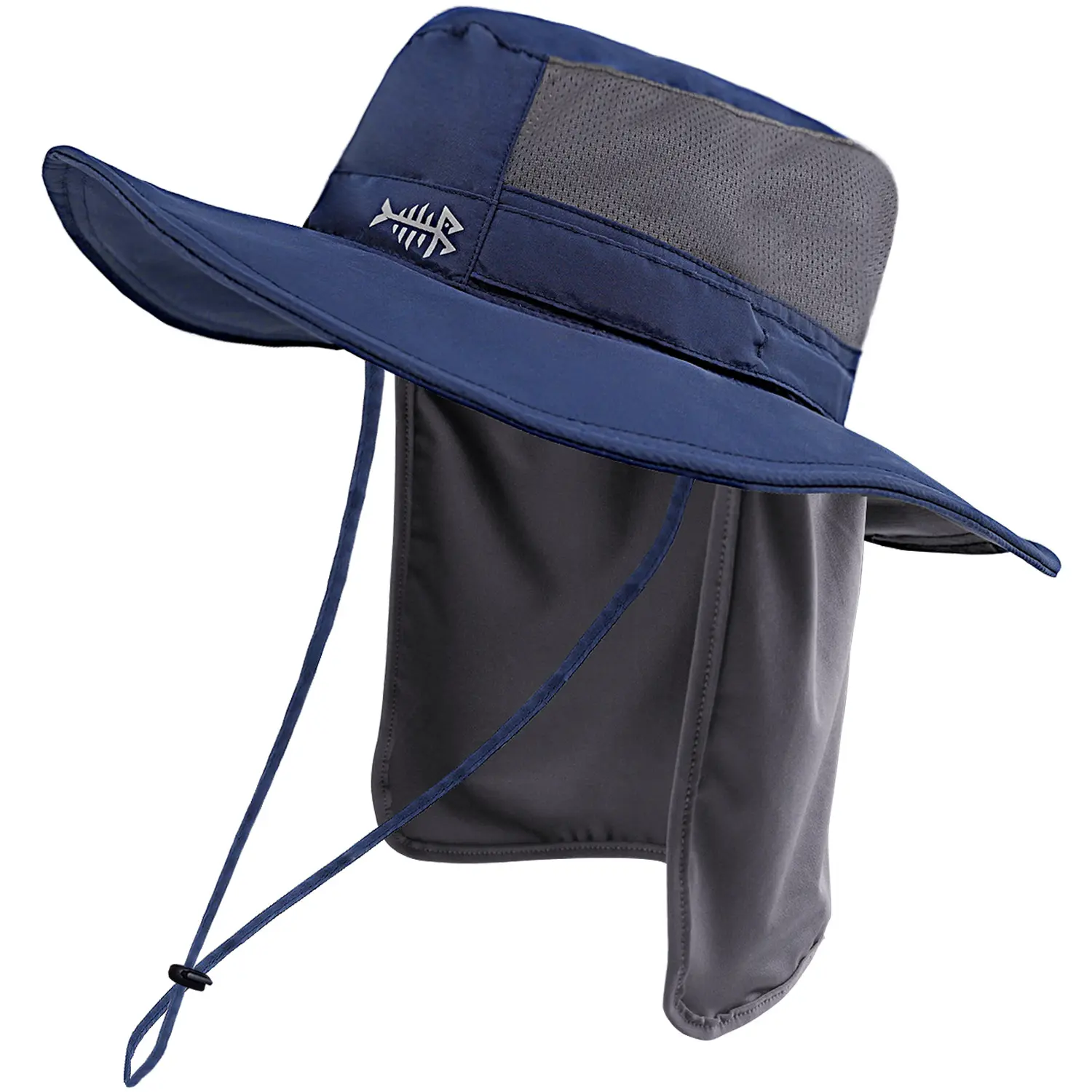 Bassdash Wide Brim Fishing Hat with Detachable Neck Flap, UPF 50+ Sun Protection, Water Resistant & Breathable Nylon, Adjustable Fisherman Cap, Adjustable Sunscreen Hat, Breathable Fishing Hat