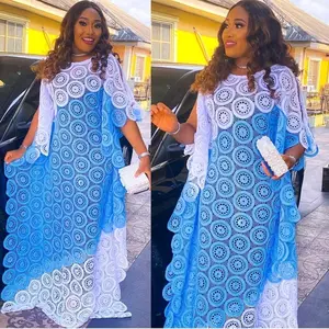 Africa lace dresses women  dashiki clothes robe low evening long Abaya plus size  dresses for women clothing  shipping es robe low evening  black  blue and white  yellow and black  is ready to ship
