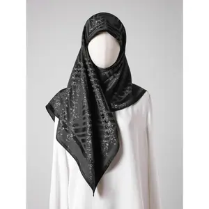 Women's Solid Color Square Scarf, Soft Comfortable Breathable, Fashionable for Women Daily Wear
