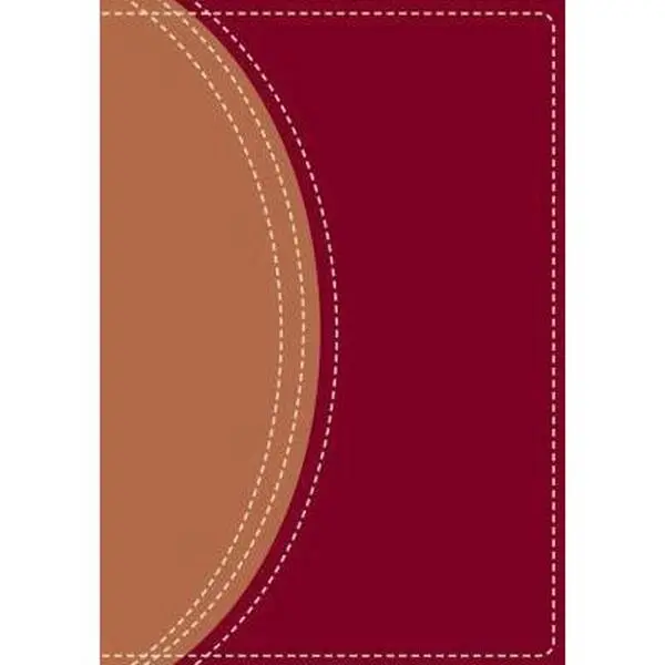 USED Book - Zondervan NIV Compact Study Bible, Burgundy/Tan by Italian Duo-Tone (Paperback) - english