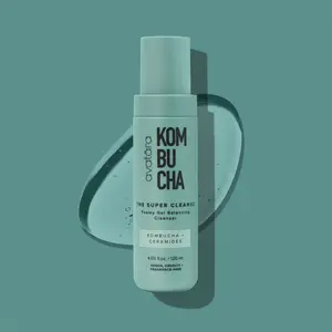 Kombucha The Super Cleanse Facial Cleanser - 400 ml / 1.3 fl oz - Nourishing Cleansing for Skin Repair and Comfort