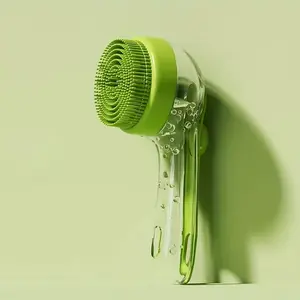 Pet Bath Brush 2 in 1 Dog Bath Brush with Built-in Shampoo Dispenser Multi-functional Dog Bath Brush for Long & Short Haired Dogs Cats Shower