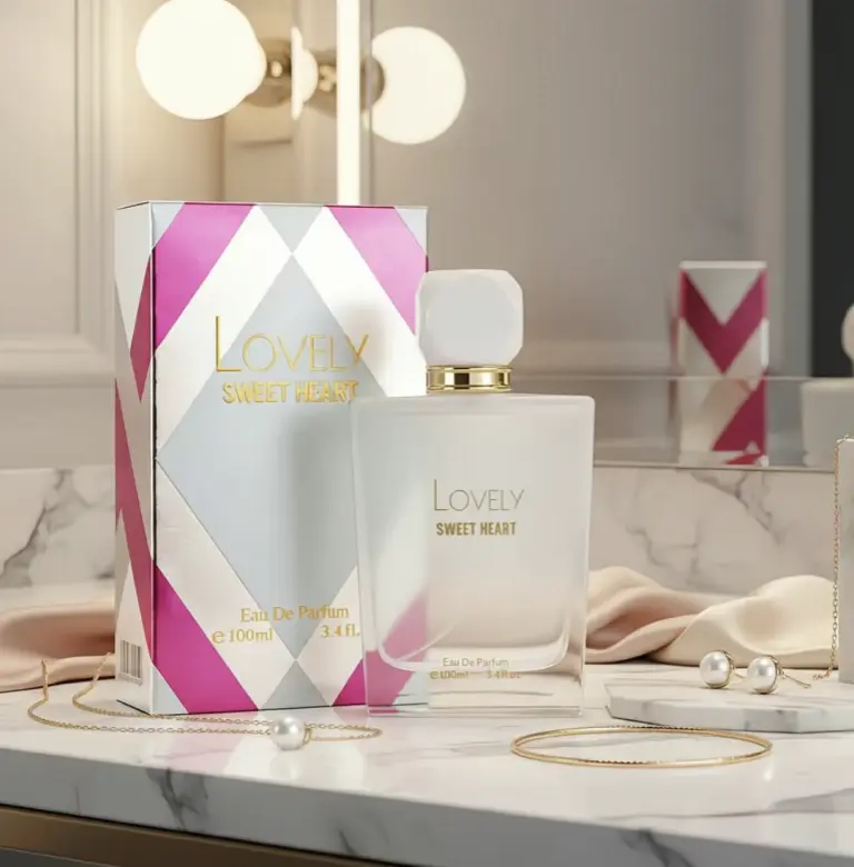 JINBADI LOVELY SWEET HEART Women's Eau de Parfum 100ml, Long Lasting Floral Fragrance Perfume Spray，Grapefruit, orange with rose, cinnamon, spices and woody notes.Date Night Perfume, Women's Perfume | Long-Lasting Holiday Gift, Specially Prepared for Her