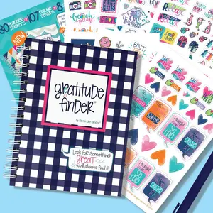 Gratitude Journals Gratitude Finder® Journal + Sticker Bundle journal woman journal