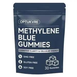 Methylene Blue Gummies, 5mg Each, Improve Focus, Regulate Emotions, Clear Mind, Suitable for Men and Women, 99% Purity, 30 Gummies (30)