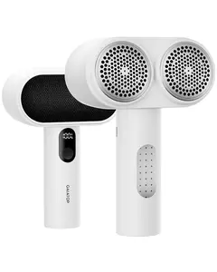 GAIATOP 2-in-1 Dual-Head Fabric Shaver & Pet Hair Remover, 11cm Rechargeable Lint Remover with LED Display & Dual 6-Leaf Blades, Sweater Defuzzer + Pet Hair Brush for Clothes Sofa Couch Portable Motor   Valentine's Day gift