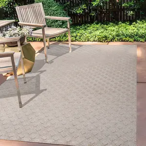 JONATHAN Y Rabat High-Low Pile Mini-Diamond Trellis Indoor/Outdoor Area Rug; for Living Room, Kitchen, Bedroom, Dining Room, Patio, Porch, Backyard