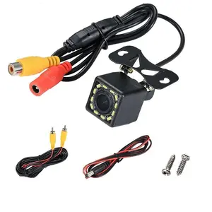 Wide Angle HD Car Rearview Camera Rear View Video for Vehicle Backup Reverse 12 LED Night Vision Parking Video Recording Equipment
