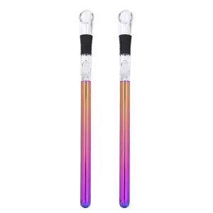 2-Piece Turbulence Oxygenating Wine Pourer Set, 304 Stainless Steel Leak-Proof Portable Wine Tools, Outdoor Camping Anti-Spill Drinkware