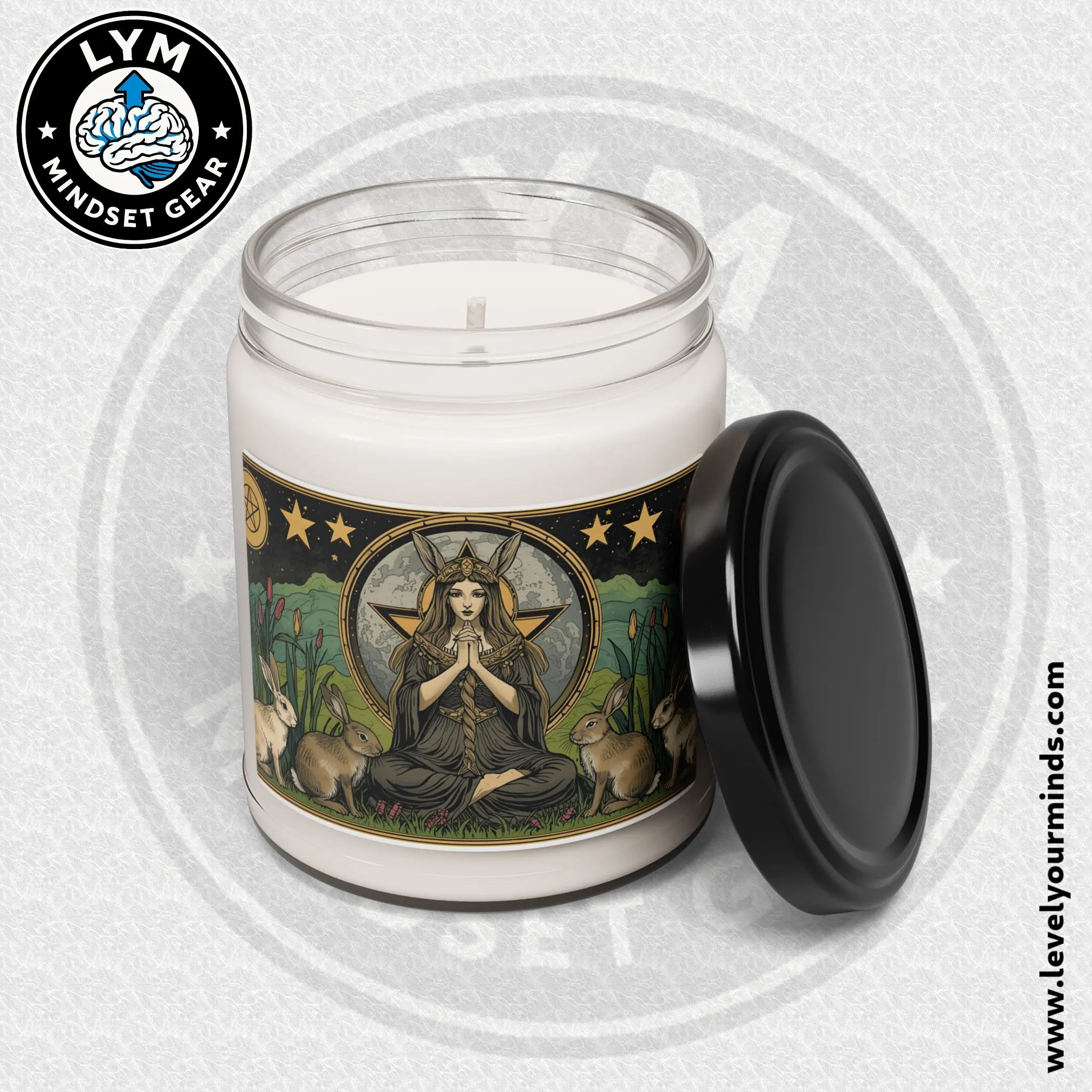 Infernal Arcana 2026 Art Scented Soy Candle 9oz | Satanic, Celtic Wiccan, and Roman Pagan Insipred Art Candle