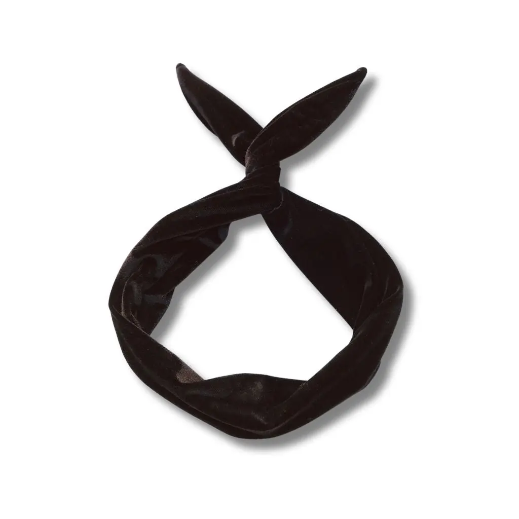 Black Velvet Wire Headband