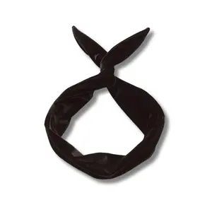 Black Velvet Wire Headband