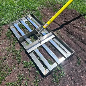 (TM) Lawn Leveling Rake - 22" x 10" Stainless Steel Leveling Tool with 78" Handle | Smooth & Level Soil, Sand or Grass | Durable Leveling Tool for Lawn, Yard and Garden