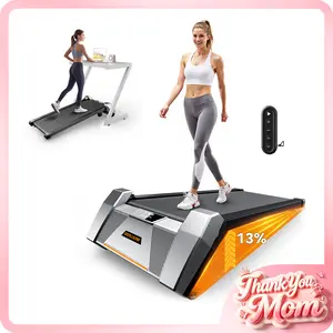【ThankYouMom】BestGod Treadmills Home with 13% Auto Incline, Smart Treadmill, 330 lbs Capacity, Shock-Absorbing Quiet Walking Pad, Exercise Equipment with Remote Control, with LED Display, H6, Easter Gift